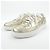 Sneakers in pelle di vitello laminata Chanel D'oro - vista 3
