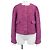 Chaqueta sin cuello Chanel Rosa Blanco