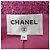 Chaqueta sin cuello Chanel Rosa Blanco - vista 5