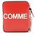 CARTEIRA DE COURO HUGE LOGO COMME des GARCONS