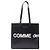 COMME des GARCONS GRANDE LOGO Borsa in Pelle - vista 2
