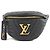Bum bag in pelle New Wave di Louis Vuitton Nero