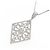 Autre Marque Platin-Halskette mit Diamanten PT900 PT850 Silber - Ansicht 3