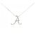 Autre Marque Au750 Diamant Initial A Halskette Silber