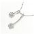 Autre Marque Collana in diamante 2 vie in oro bianco Au750 Argento - vista 4