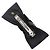Satin-Haarspange mit Camelia-Band von Chanel Schwarz - Ansicht 2