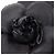 Satin-Haarspange mit Camelia-Band von Chanel Schwarz - Ansicht 7