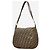 Fendi Borsa a spalla in tela FF Zucca marrone - vista 3
