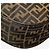 Fendi Borsa a spalla in tela FF Zucca marrone - vista 7