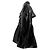 Ganni Schwarzer Trenchcoat aus recyceltem Leder mit Basque - Ansicht 4