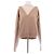 Paco Rabanne Zweifarbiger Wollpullover Beige
