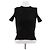 Paco Rabanne Top nero a maniche corte