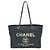 Borsa Tote MM Deauville di Chanel Blu navy