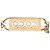 Cinturón de doble cadena en oro dorado con placa Coco de strass de Chanel - vista 2