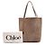 Bolsa Spin média em camurça marrom Chloé Taupe - vista 9