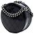 Borsa rotonda in vernice nera CC di Chanel Nero - vista 2