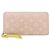 Louis Vuitton Pink Bicolor Monogram Empreinte Zippy Long Wallet