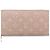 Louis Vuitton Pink Bicolor Monogram Empreinte Zippy Long Wallet - view 2