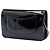 Wallet On Chain Portafoglio Chanel nero in vernice con strass CC - vista 2