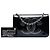 Wallet On Chain Portafoglio Chanel nero in vernice con strass CC - vista 7