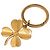 Portachiavi Quadrifoglio Placcato Oro CC Chanel D'oro - vista 2
