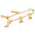 Collana con Charms a Fiocco Placcata Oro Chanel D'oro