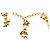 Collana con Charms a Fiocco Placcata Oro Chanel D'oro - vista 3