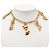 Collana con Charms a Fiocco Placcata Oro Chanel D'oro - vista 6