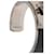 Bracelet manchette Kelly en cuir noir et plaqué palladium Hermès  - vue 4