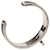 Bracelet manchette Kelly en cuir noir et plaqué palladium Hermès  - vue 5