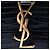 Borsa a tracolla Kaia Monogram in pelle di coccodrillo nera di Saint Laurent Nero - vista 5