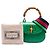 Bamboo Bolsa de mão mini de couro verde Gucci 1947 com alça de bambu - vista 8