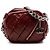Camera Borsa a tracolla in pelle di agnello trapuntata rossa CC di Chanel Rosso Bordò