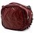 Camera Borsa a tracolla in pelle di agnello trapuntata rossa CC di Chanel Rosso Bordò - vista 2