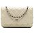 Wallet On Chain Cartera en caviar acolchado amarillo CC de Chanel con cadena