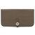Billetera bifold larga Hermès Dogon Rect Verso Gris pardo