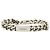 Bracciale a Catena con Piastra Logo Fendi Argento - vista 3