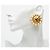 Orecchini vintage a clip Coco Mark Matelassé di Chanel D'oro - vista 4