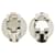 Boucles d'oreilles clips en métal argenté Chanel  - vue 3