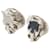 Boucles d'oreilles clips en métal argenté Chanel  - vue 4