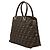 Borsa Fendi Zucca in tela beige e nera Nero - vista 2