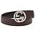 Gucci Brown Leather GG Pattern Belt
