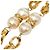 Timeless Collana a catena placcata in oro Chanel con perla artificiale D'oro - vista 5