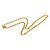 Colar de corrente banhado a ouro Chanel Coco Mark Dourado - vista 4