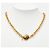 Colar de corrente banhado a ouro Chanel Coco Mark Dourado - vista 6