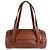 Bulgari Borsa cilindrica in pelle marrone Bvlgari
