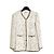 Chanel 2017 Giacca Ecru Oro Argento FR44 Iconica Giacca in Tweed Ecru Oro UK16 US12 D'oro Crudo