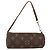 Pochette Papillon Mini in Tela Monogram Louis Vuitton Marrone