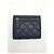 Chanel Portafoglio piccolo classico con pattina, pelle di agnello, blu navy Blu scuro - vista 2