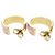 Orecchini a cerchio in smalto Nanogram Louis Vuitton Rosa D'oro - vista 5